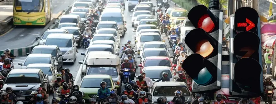 堵车有救了？曼谷启用AI信号灯，通行提速41%