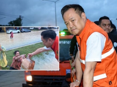 泰总理亲赴合艾救灾，喊话民众“绝不放弃一人”