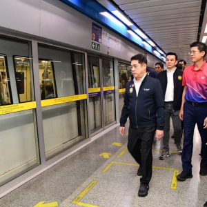 曼谷MRT黄线和粉线仍暂停运营，待安全检查后恢复