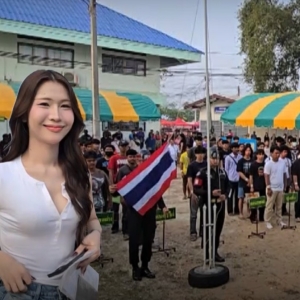 泰国征兵季开始了！乌泰他尼府首日征兵气氛热烈