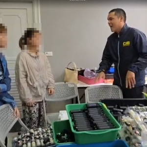 泰警捣毁一中国人开设的电子烟作坊