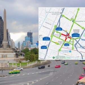 注意！明日曼谷这些道路临时交通管制