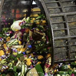 曼谷市政府通宵清理水灯，今年水灯数量下降近四分之一